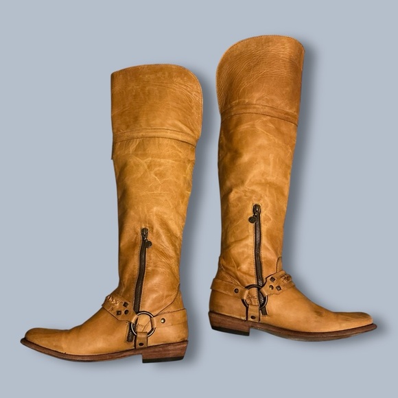 Liberty Leather Over the Knee Boots - Picture 2 of 6